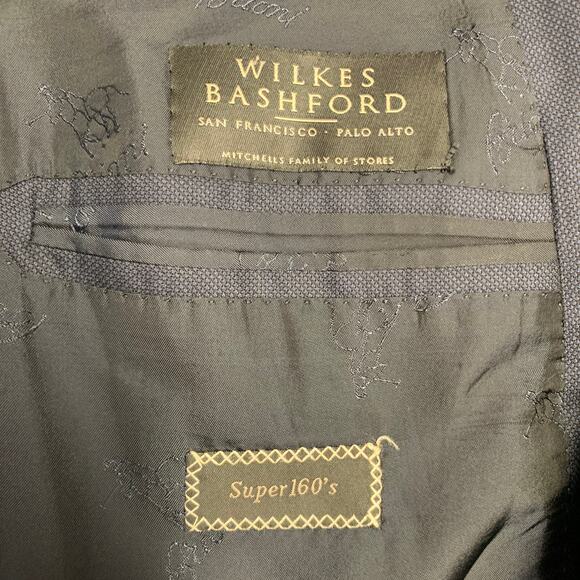 BRIONI Size 44 Regular Navy Wool Twill Notch Lapel Sport Coat - Picture 8 of 9